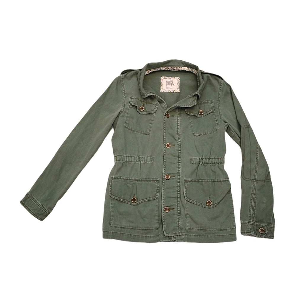 Black Poppy utility boho jacket (Size S)